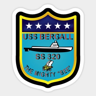 USS Bergall (SS-320) wo Txt Sticker